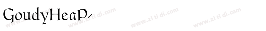 GoudyHeaP字体转换