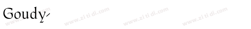Goudy字体转换
