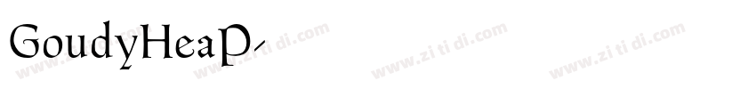 GoudyHeaP字体转换