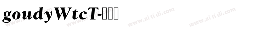 goudyWtcT字体转换