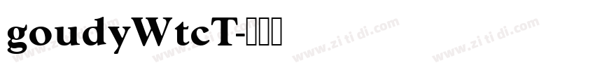 goudyWtcT字体转换