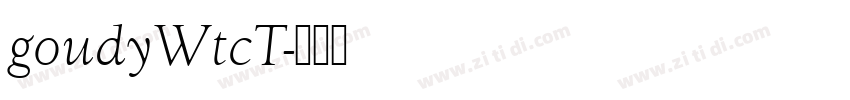 goudyWtcT字体转换