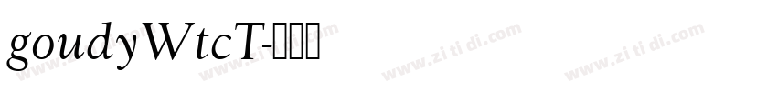 goudyWtcT字体转换