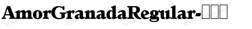 AmorGranadaRegular字体转换
