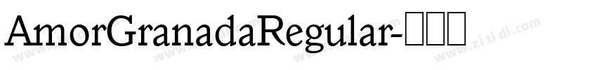 AmorGranadaRegular字体转换
