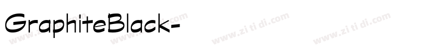 GraphiteBlack字体转换