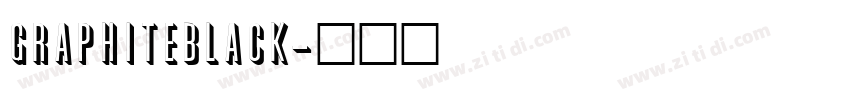 GraphiteBlack字体转换
