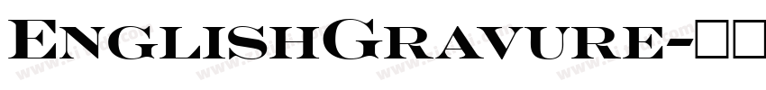 EnglishGravure字体转换