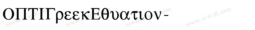 OPTIGreekEquation字体转换