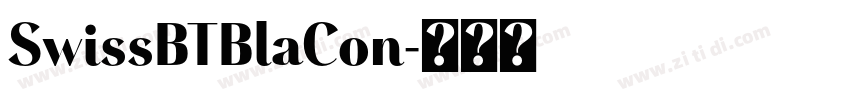 SwissBTBlaCon字体转换