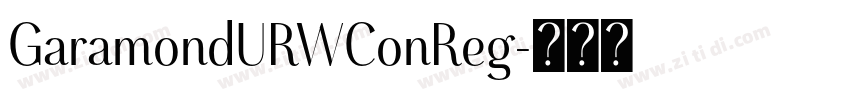 GaramondURWConReg字体转换