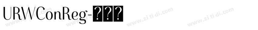 URWConReg字体转换
