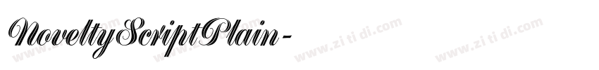 NoveltyScriptPlain字体转换