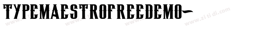 TypeMaestroFreeDemo字体转换