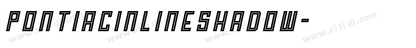 PontiacInlineShadow字体转换