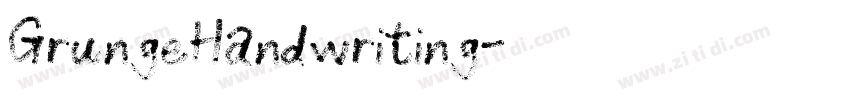GrungeHandwriting字体转换