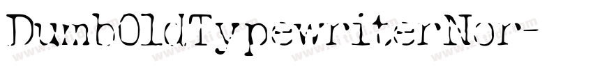 DumbOldTypewriterNor字体转换