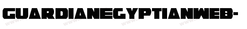 GuardianEgyptianWeb字体转换