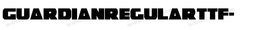 GuardianRegularttf字体转换