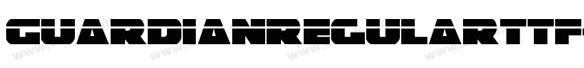 GuardianRegularttf字体转换
