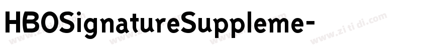 HBOSignatureSuppleme字体转换