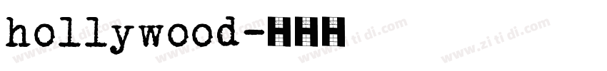 hollywood字体转换
