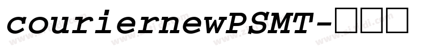 couriernewPSMT字体转换