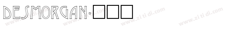 DesMorgan字体转换
