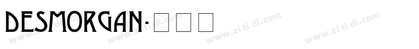 DesMorgan字体转换