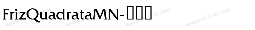 FrizQuadrataMN字体转换
