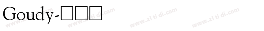 Goudy字体转换