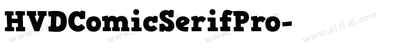 HVDComicSerifPro字体转换