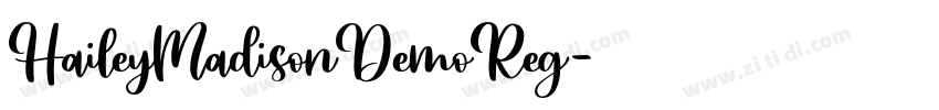 HaileyMadisonDemoReg字体转换