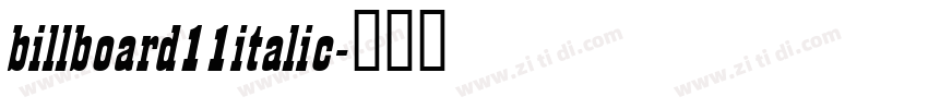 billboard11italic字体转换