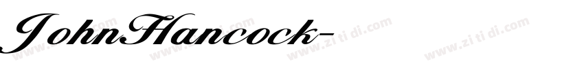 JohnHancock字体转换