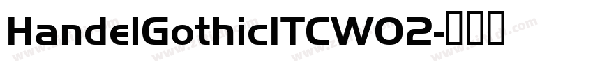 HandelGothicITCW02字体转换