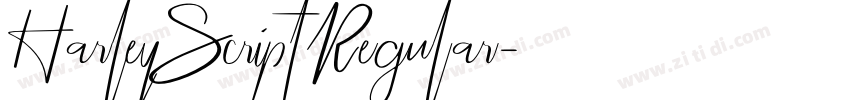 HarleyScriptRegular字体转换