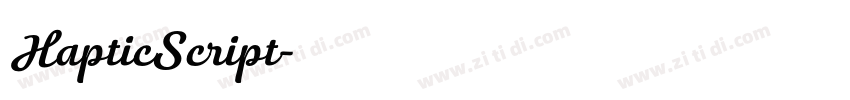 HapticScript字体转换