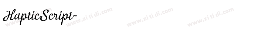 HapticScript字体转换