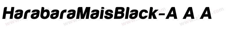 HarabaraMaisBlack字体转换
