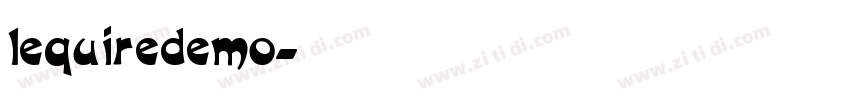 lequiredemo字体转换