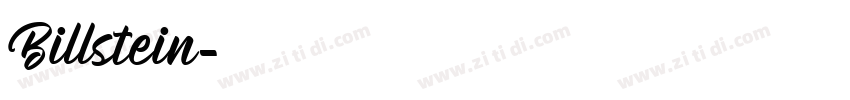 Billstein字体转换