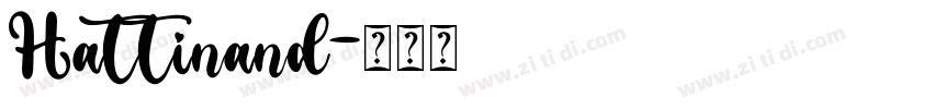 Hattinand字体转换