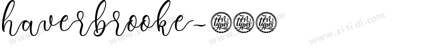 haverbrooke字体转换