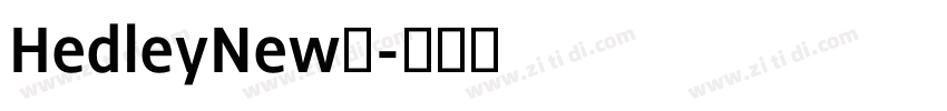 HedleyNew系字体转换