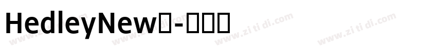 HedleyNew系字体转换