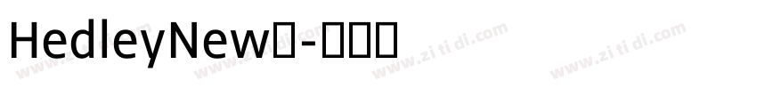 HedleyNew系字体转换