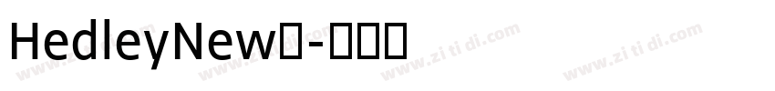 HedleyNew系字体转换
