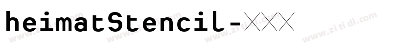 heimatStencil字体转换