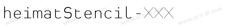 heimatStencil字体转换